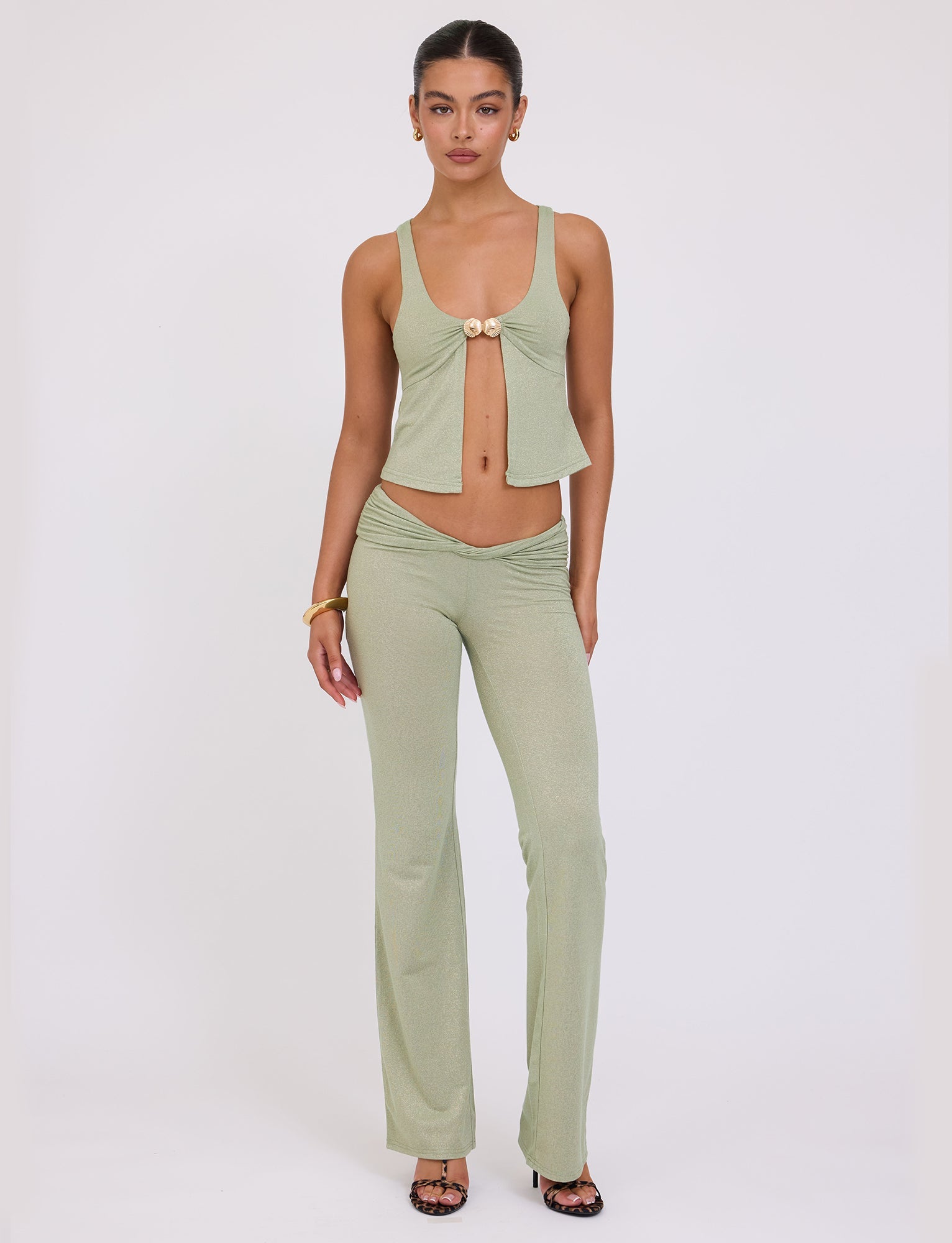 AMETHYST PANT - GREEN : GREEN SPARKLE