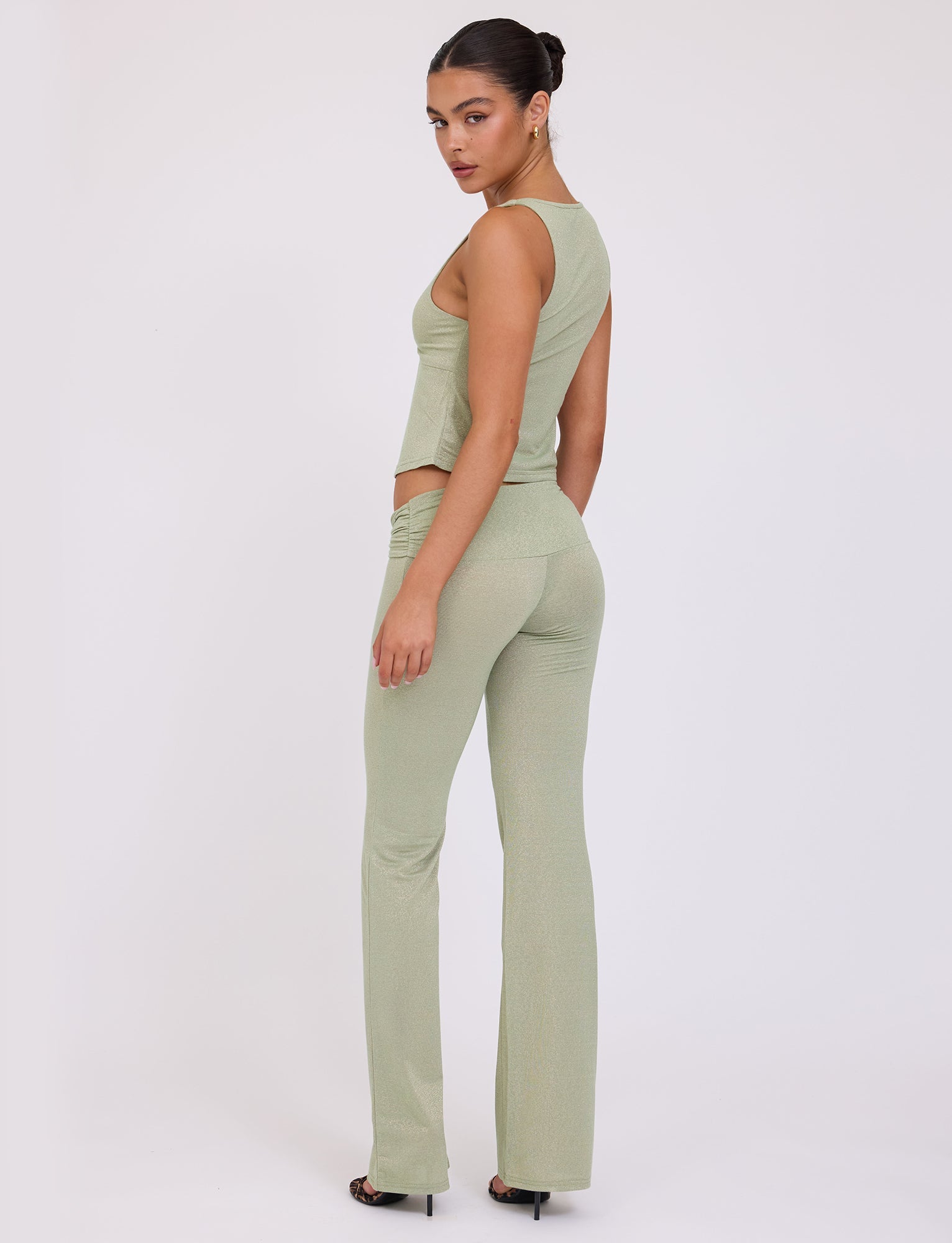 AMETHYST PANT - GREEN : GREEN SPARKLE