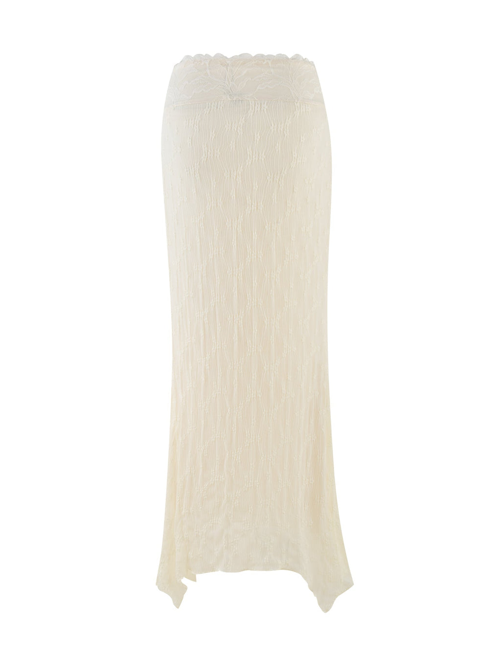 ANTONELLA MIDI SKIRT - WHITE : LACE : CREAM