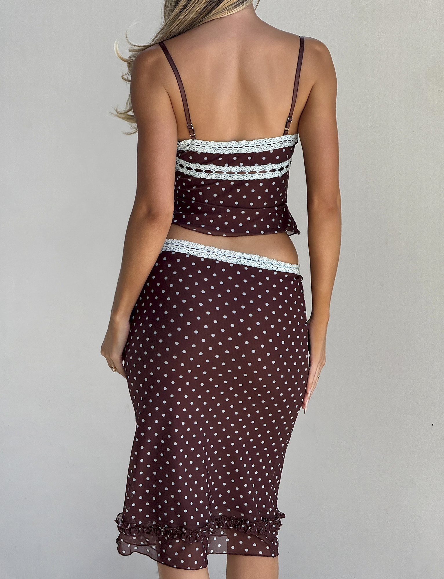AMARA MIDI SKIRT - POLKA DOT