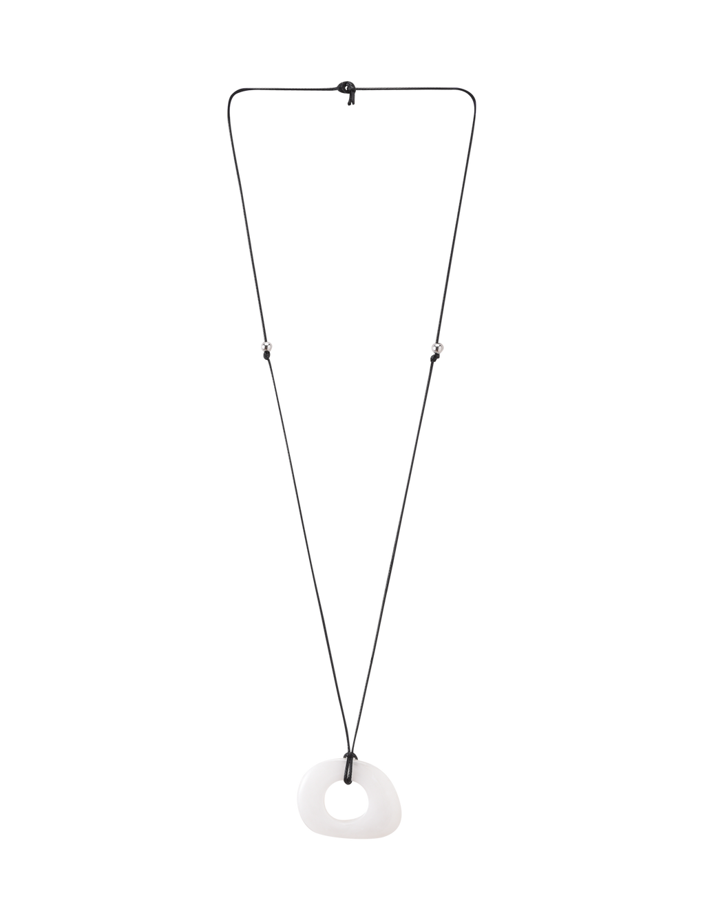 AMYRA PENDANT NECKLACE - WHITE
