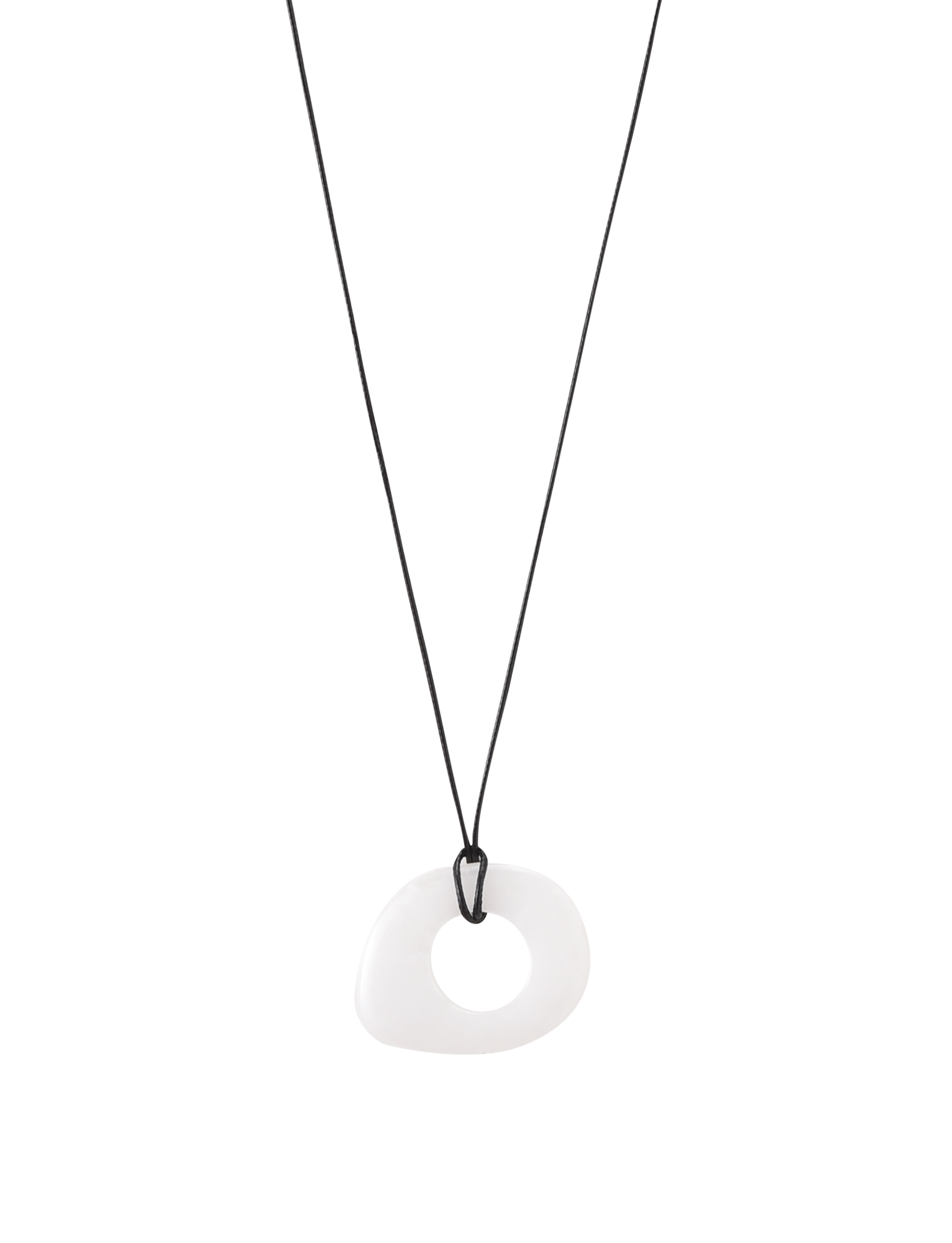 AMYRA PENDANT NECKLACE - WHITE