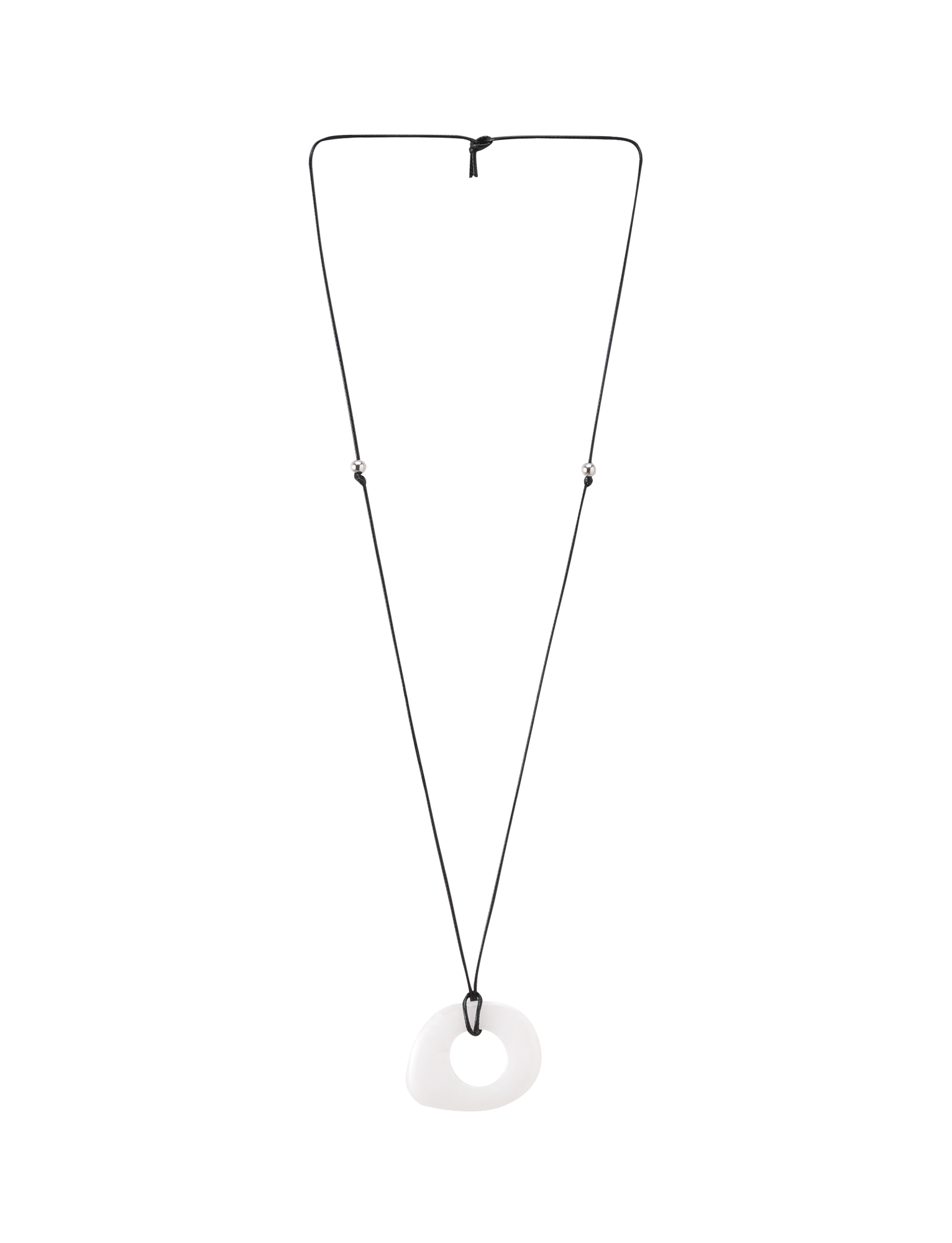 AMYRA PENDANT NECKLACE - WHITE